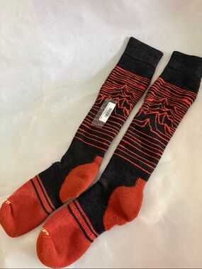 Smartwool Snowboard Iguchi Pattern Over The Calf Socks Unisex medium New
